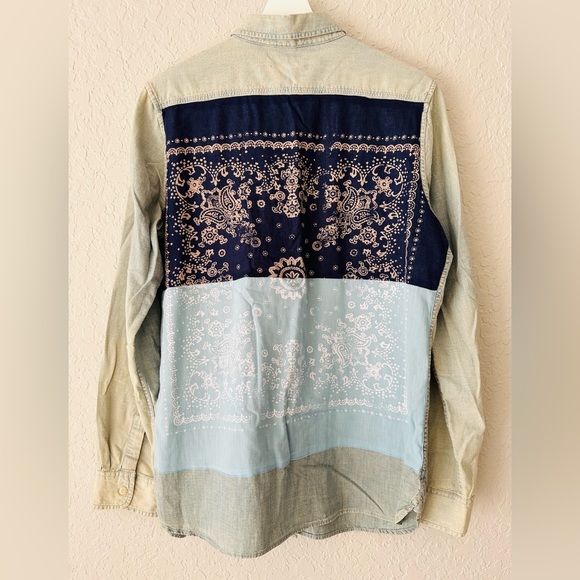 Ralph Lauren Denim & Supply Oversized Shirt Women’s Button Up Jean Top - Picture 2 of 5